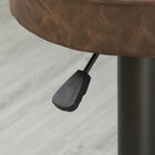 HOMCOM - Tabourets de bar modernes pivotants et réglables - brun - paquet de 2-Couleur : Marron, Gunmetal