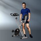 Soozier - Vélo d'exercice pliable avec 8 niveaux de résistance magnétique-Exercice aérobie et renforcement musculaire combinés 