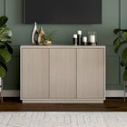 Hudson&Canal - Table de buffet Alston 48" L - Aulne blanc-Caractéristiques assemblage facile