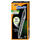 BIC - Stylo gel Gel-Ocity à séchage rapide - 0,7 mm - encre noire - paquet de 12-Noir
