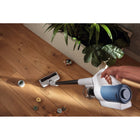 Miele - Aspirateur balai Duoflex HX1 - Blanc avec accents bleus-Design léger et compact pour une manipulation facile