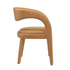 Modway - Pinnacle Cuir végane Chaise à manger Ensemble de 2 - Tan-7
