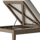 Modway - Northlake Terrasse extérieure Teck Chaise longue, Caillou-8
