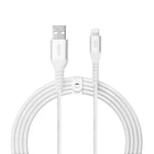 LOGiiX - Vibrance Braid 1,2M USB-A vers Lightning - Blanc-Câble USB-A vers Lightning de 1,2 m (*3,94 pi) pour charger et synchroniser les appareils Lightning.