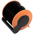 JAM Paper - Ensemble de fournitures de bureau  - 5 x 5 x 5 - rond - orange- L'organiseur rond permet de garder tous vos accessoires de bureau organisés et rassemblés au même endroit, tout en restant élégant et professionnel