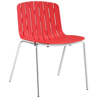 Modway - Trace Restauration Fauteuil d’appoint - Rouge-Chaise de salle à manger moderne