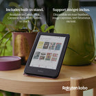 Kobo - Étui SleepCover Clara Colour/BW - Vert Brumeux-Dimensions : 6,42 po L x 4,6 po L x 0,4 po H