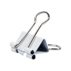 JAM Paper - Pinces à reliure colourées - petites - 19 mm (3/4 po) - pinces à reliure blanches - paquet de 25-Taille : Petit 0,75 pouce (19 mm) | Reprennent facilement leur forme une fois retirés