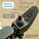 Journey - Zoomer Fauteuil électrique pliant léger - bleu-Joystick ergonomique à 360° offrant un contrôle précis à une main