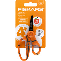 Fiskars - Ciseaux MVP 5 po à pointe fine et revêtement antiadhésif, Basketball-Les lames novatrices à bord sécurisé présentent un angle de lame plus sûr