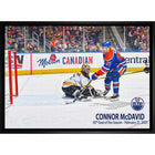 Connor McDavid 20x29 Oilers 50th Goal - Toile encadree - 31" x 22"-Impression sur toile de qualité supérieure avec bordures enveloppées