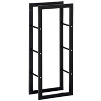 HOMCOM - Porte-bûches pour cheminée- 15,7 po x 9,8 po x 39,4 po-Porte-bûches pratique, maintient les bûches ensemble de façon serrée et sécurisée 