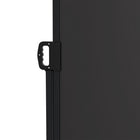 Outsunny - auvent latéral rétractable - 13 pi x 5 pi - noir-Fixez un côté au mur et l'autre côté au béton, au sol en ciment ou à une terrasse en bois pour une meilleure stabilité