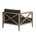 Modway - Northlake Terrasse extérieure Teck Fauteuil, Gris silex-Assemblée requise