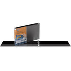 QuickFit Reliure View robuste, format légal, 8,5 po x 14 po, orientation paysage, 1 po, anneaux ronds, noir, paquet de 4-1 po