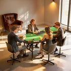 Soozier - Table de poker pliable 72 po-7 porte-gobelets pour boissons