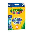 Marqueurs lavables à trait fin ultra-propres Crayola, ensemble de 12-La pointe fine de chaque marqueur à trait fin en fait un outil de dessin précis et idéal pour colorier de petites surfaces. Ces marqueurs sont aussi pratiques pour écrire ou dessiner des traits fins ou des points. Ils offrent une couleur vive et intense, sans bavures et sans traverser le papier