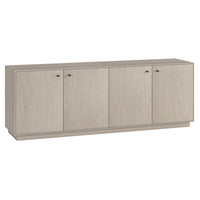 Hudson&Canal - Meuble TV rectangulaire Lillian pour téléviseurs jusqu'à 75 pouces, couleur aulne blanc-Un design moderne et minimaliste pour votre bureau à domicile, votre chambre ou votre espace de vie