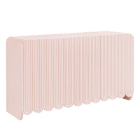 Modway - Dahlia Cannelées et festonnées Armoire de rangement de buffet - Rose doux-Buffet de rangement d’accent