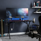 Emerge Bureau de jeu Vizon - 47 po, noir-Dimensions du support : 39,3 x 7,8 po (larg. x prof.)