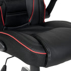 DESIGNlab By OSP - Chaise de jeu Xeno - Accents rouges-Support lombaire intégré
