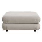 Modway - Jubilee Modulaire Performance Velvet Ottoman - Amande-6