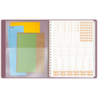 Cambridge - Agenda hebdomadaire/mensuel WorkStyle Focus 2026 - 8 1/2 po H x 5 1/2 po l - bilingue-Un mois sur deux pages avec des blocs quotidiens ouverts et sections de notes hebdomadaires