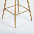 Homy Casa - Tabourets de Bar 26'' avec Siège Tissu Bleu - Paquet de 2-Utilisation Polyvalente : Convient aux îlots de cuisine, bars à petit-déjeuner, ou tout espace de repas décontracté.