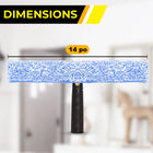 Gritt Commercial - Lave-vitres pivotant robuste de 14 po - Usage commercial - Lot de 3-Idéal pour un nettoyage intensif des vitres