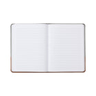 Cambridge - Carnet bicolore - 8" x 6" - Marron-Ruban-marqueur et élastique de couleur assortie