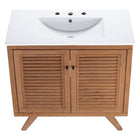 Modway - Birdie 36" Vanette de salle de bain - Blanc naturel-8