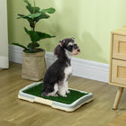 PawHut - Tapis de gazon artificiel pour l’apprentissage de la propreté des chiens-Facile à nettoyer avec du savon et de l'eau tiède 