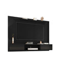 Manhattan Comfort - Centre de divertissement flottant Liberty 70,86 po style milieu du siècle moderne - Noir-Garantie limitée du fabricant de 30 jours