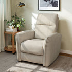 HOMCOM - Fauteuil inclinable électrique avec ports USB - beige-Moteur silencieux garantissant une inclinaison paisible   