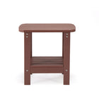 Backyard Lifestyles - Table d'appoint avec tablette - Rouge-Étagère inférieure pour rangement supplémentaire.