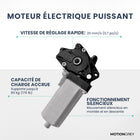 MotionGrey - Bureau debout électrique réglable Ergo2 Pro avec réglages de mémoire - 55 po x 28 po, plateau blanc, cadre blanc-Moteur Double - Le système à double moteur électrique est conçu pour des performances fiables, avec une capacité de charge élevée, une vitesse de mouvement efficace et un processus d’inspection en 6 étapes pour garantir un fonctionnement constant