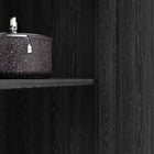 HOMCOM - Armoire de cuisine autoportante et buffet 72 po - noir-Conception anti-basculement à l’arrière pour fixer le meuble au mur pour des raisons de sécurité 