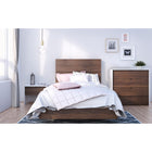 Nexera - Commode Axel 4 tiroirs, Blanc et noyer-8