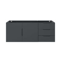 Modway - Vitality 48" Armoire de lavabo de salle de bain compatible double ou simple (non inclus) - Gris-Vanité de salle de bain moderne