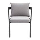 Zuo - Horizon Chaise de salle à manger - Gris - Ensemble de 2-Assise et dossier amovibles
