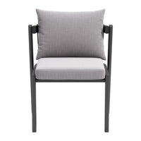 Zuo - Horizon Chaise de salle à manger - Gris - Ensemble de 2-Assise et dossier amovibles