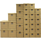 Bankers Box - Trousse de déménagement classique SmoothMove, boîtes assorties - Paquet de 30-Couvercles pratiques amovibles