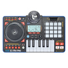 VTech - Kidi Star DJ Mixer Pro - Français-Scratche, improvise et crée tes propres mixages avec la table tournante et le clavier, ou utilise la grille sonore pour personnaliser les quinze chansons incluses dans des milliers de combinaisons différentes.
