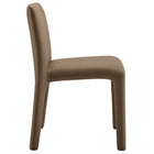Modway - Rhodes Cuir végétalien rembourré Chaise à manger - Brun champignon-6