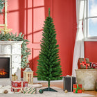 HOMCOM - Arbre de Noël - arbre de Noël fin avec branches réalistes-Des branches réalistes donnent un aspect plein et luxuriant à l'arbre 