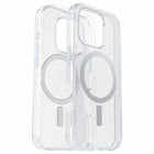 OtterBox - Coque Symmetry transparente avec MagSafe pour iPhone 16 Pro - Poussière d'étoiles-Les boutons tactiles ressemblent à ceux de votre téléphone