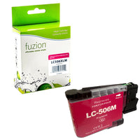 fuzion - Cartouche d'encre compatible Brother LC506XLM - Haut Rendement - Magenta-Magenta