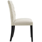 Modway - Duchess Tissu Chaise à manger Ensemble de 2 - Beige-Capsules de pied non marquées