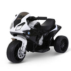 Aosom - Moto pour enfants, moto électrique 6v pour tout-petits avec phare - noir-Moto électrique à chevaucher sous licence BMW avec une apparence réaliste pour les enfants de 18 à 36 mois 
