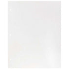 JAM Paper - Dossiers scolaires laminés brillants à 3 trous et à deux pochettes - blanc - Paquet de 6-Taille : 9,25 x 11,5 pouces. S'adapte facilement aux documents de 8,5" x 11".